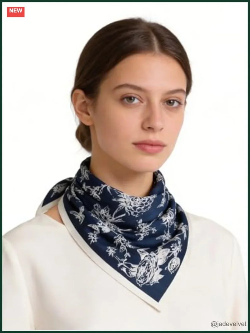 Lightweight Silk-Feel Triangle Scarf Head Neck Hair Bandana Evening Wrap